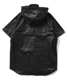 画像4: WANNA / ECO LEATHER HOODED SHARLOCK S/S SHIRT (4)