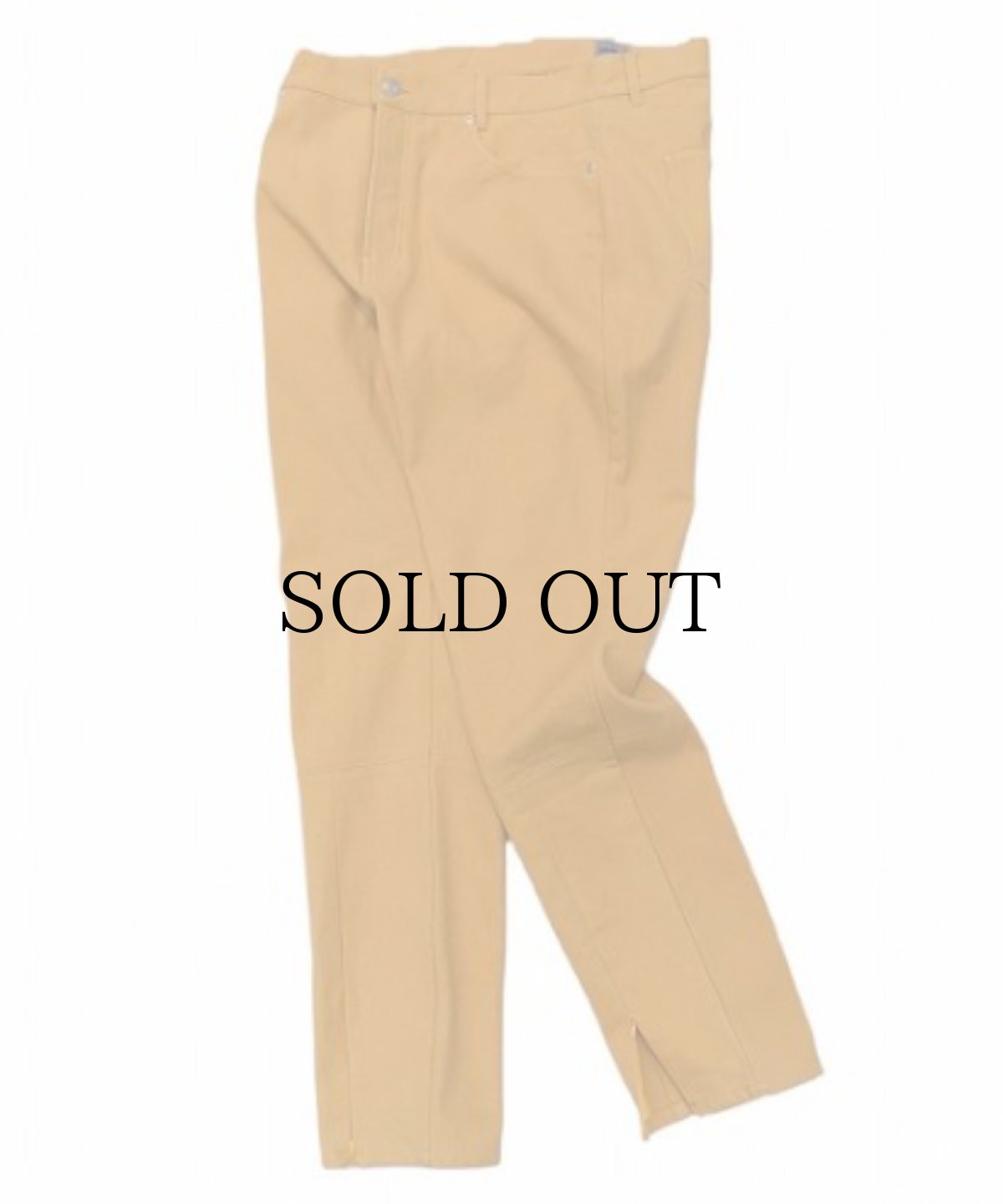 画像3: 【20%OFF】WANNA /  “CULT TRUE” FRONT FLARED PANTS Yellow (3)
