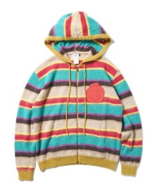 画像1: WANNA / MULTIPLE MOHAIR KNIT HOODIE (1)