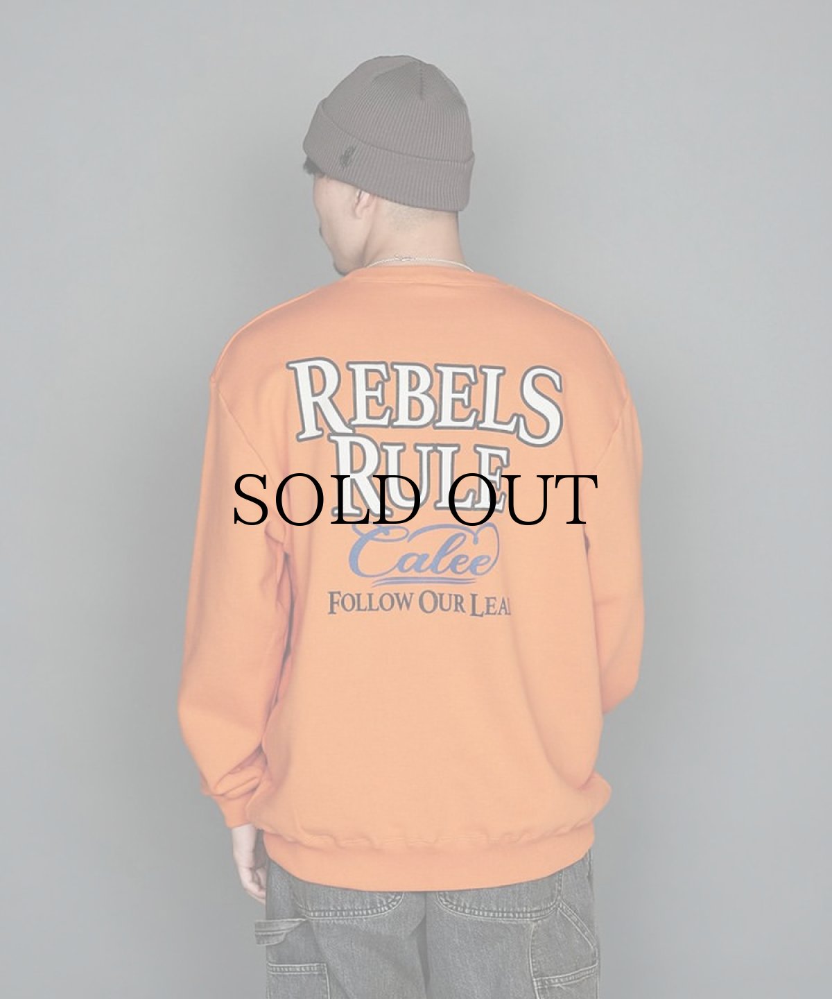 画像7: CALEE(キャリー) / "REBELS RULE" CREW NECK SW (7)
