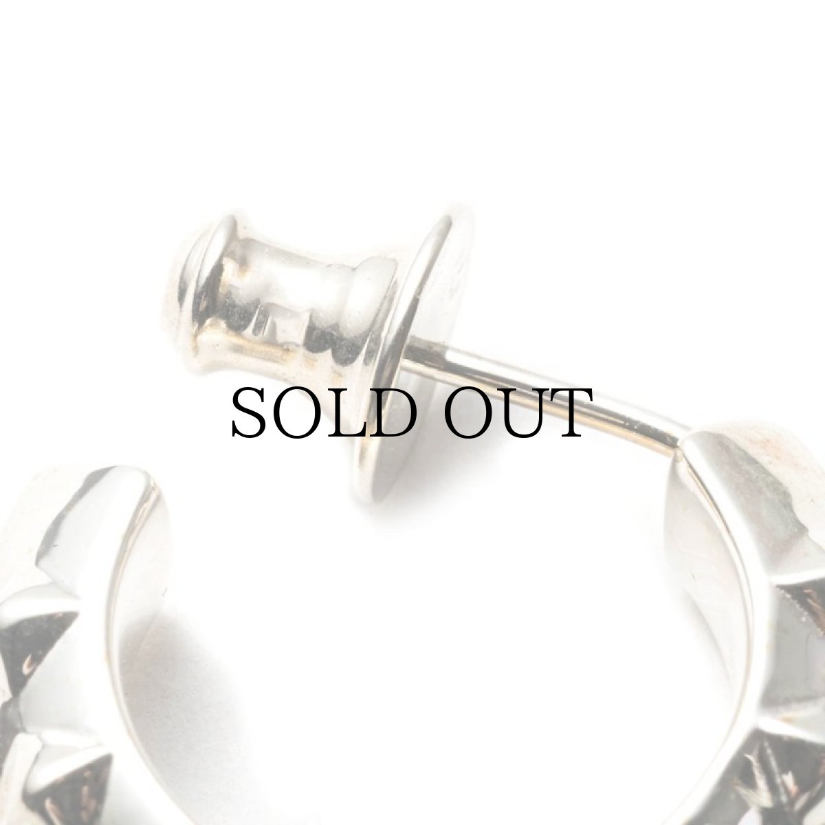 画像2: CALEE(キャリー) / STUDS ROLL SILVER PIERCE <Regular> (2)