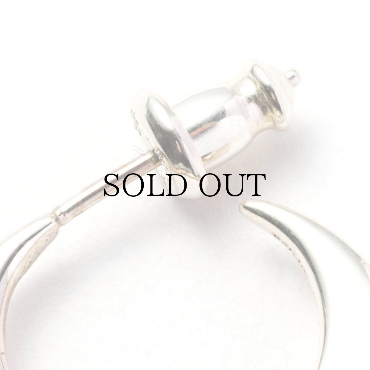 画像2: CALEE(キャリー) / MOON ROLL STUDS SILVER PIERCE (2)