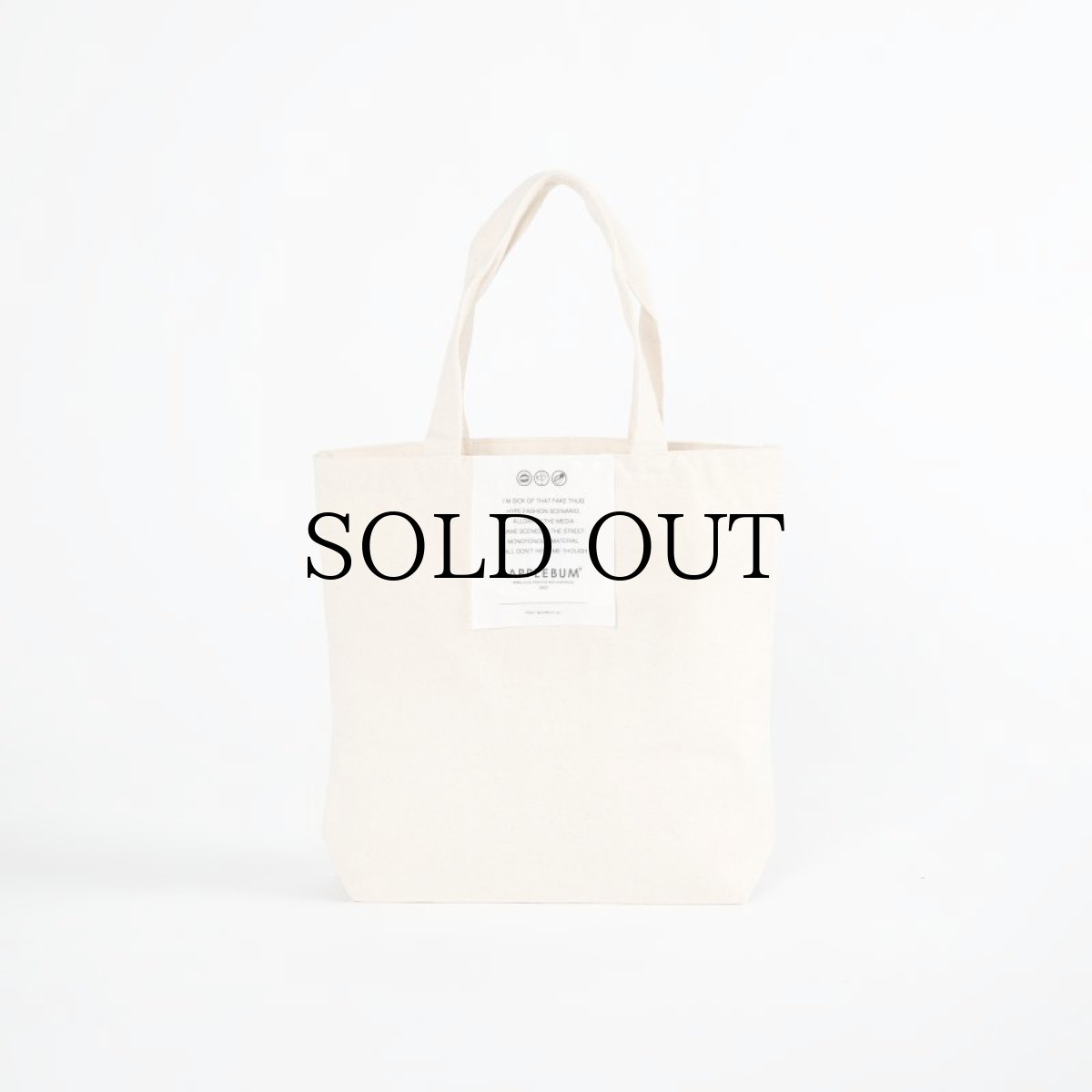 画像4: APPLEBUM(アップルバム) / "BONITA APPLEBUM 1500" TOTEBAG [NATURAL] (4)