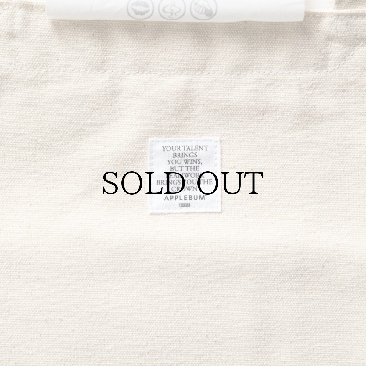 画像9: APPLEBUM(アップルバム) / "BONITA APPLEBUM 1500" TOTEBAG [NATURAL] (9)