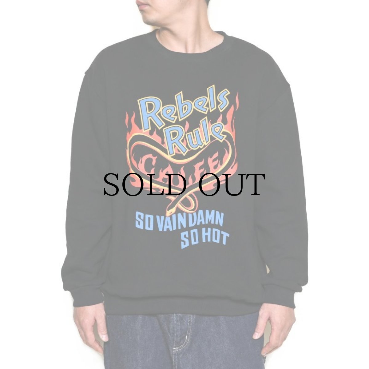 画像7: CALEE(キャリー) / "REBELS RULE" CREW NECK SW ＜NATURALLY PAINT DESIGN＞ (7)