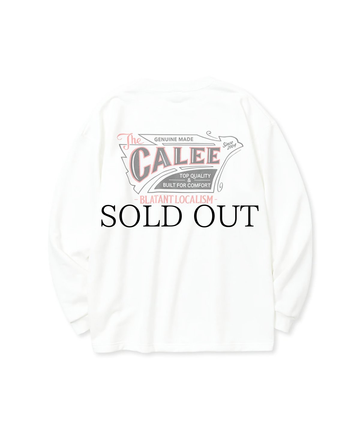 画像5: CALEE(キャリー) / AEROKNOT OLD SIGN BOARD L/S SW TEE <NATURALLY PAINT DESIGN> (5)