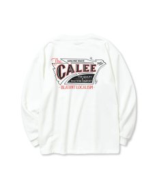 画像5: CALEE(キャリー) / AEROKNOT OLD SIGN BOARD L/S SW TEE ＜NATURALLY PAINT DESIGN＞ (5)