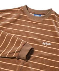 画像7: 【20%OFF】LFYT(ラファイエット) / MULTI STRIPED VELOUR L/S TEE (7)