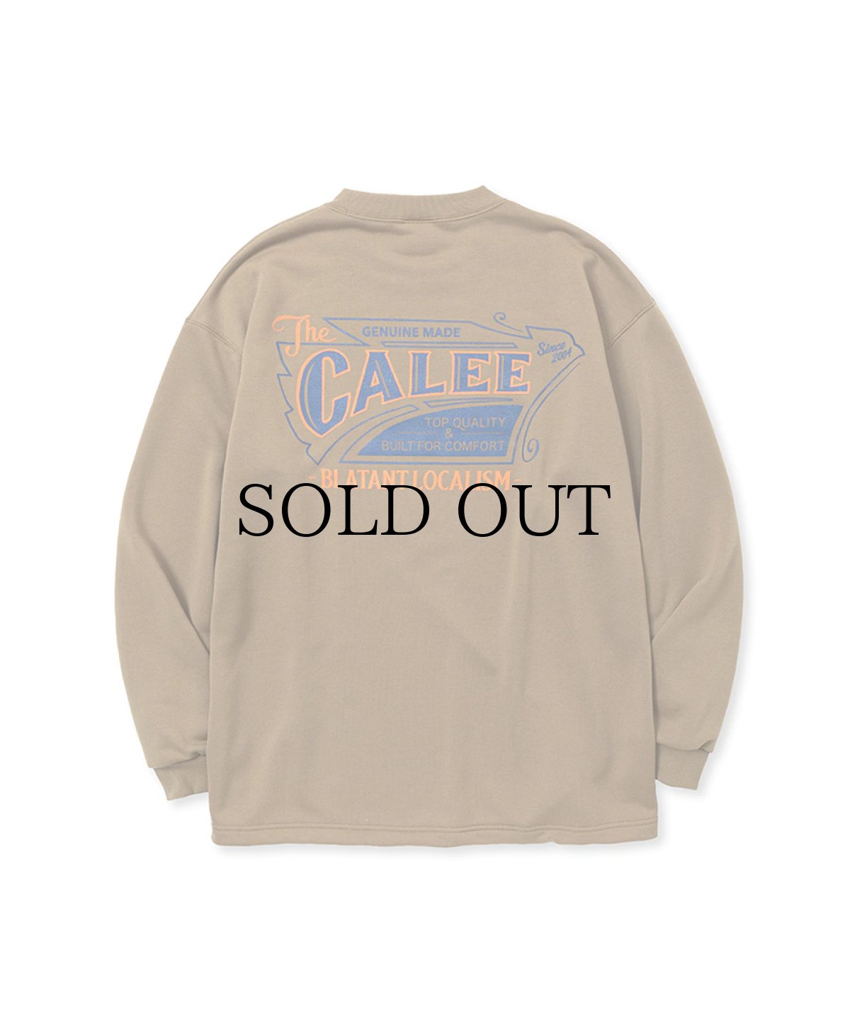 画像3: CALEE(キャリー) / AEROKNOT OLD SIGN BOARD L/S SW TEE <NATURALLY PAINT DESIGN> (3)