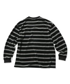 画像4: 【20%OFF】LFYT(ラファイエット) / MULTI STRIPED VELOUR L/S TEE (4)