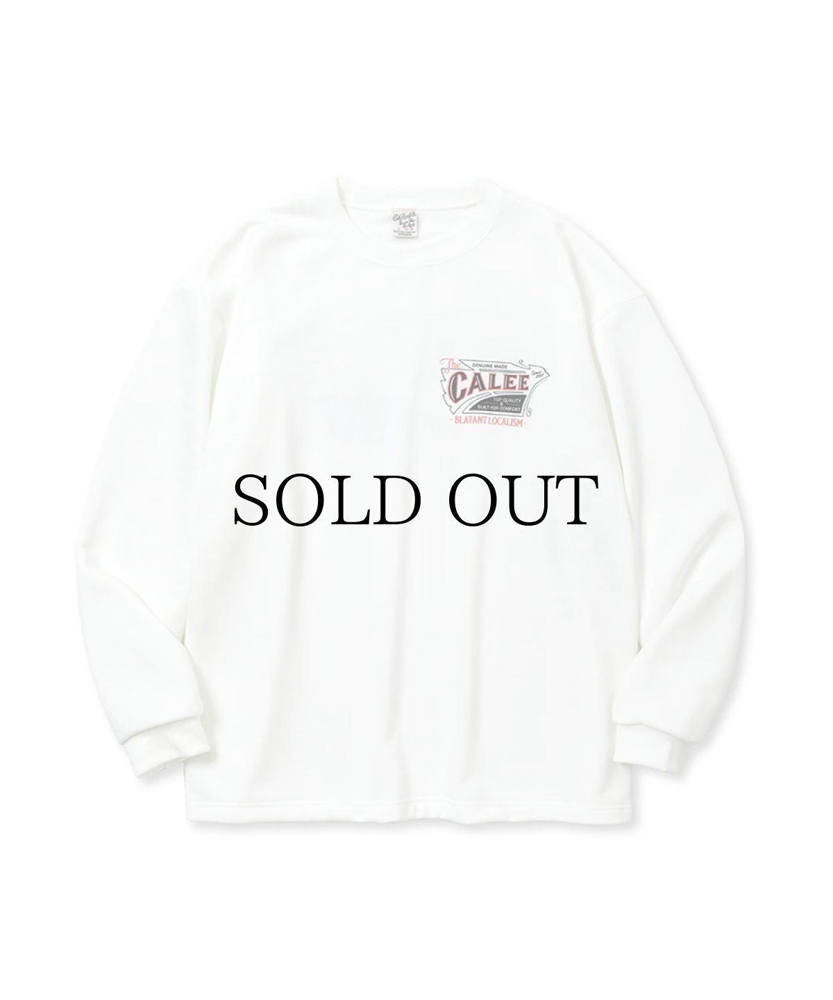 画像6: CALEE(キャリー) / AEROKNOT OLD SIGN BOARD L/S SW TEE <NATURALLY PAINT DESIGN> (6)