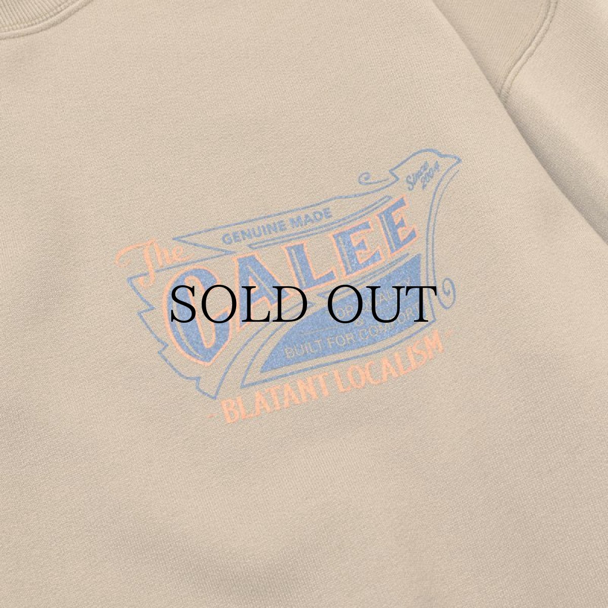 画像8: CALEE(キャリー) / AEROKNOT OLD SIGN BOARD L/S SW TEE <NATURALLY PAINT DESIGN> (8)