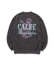 画像3: CALEE(キャリー) / AEROKNOT PERMANENT CREW NECK SW ＜NATURALLY PAINT DESIGN＞ (3)