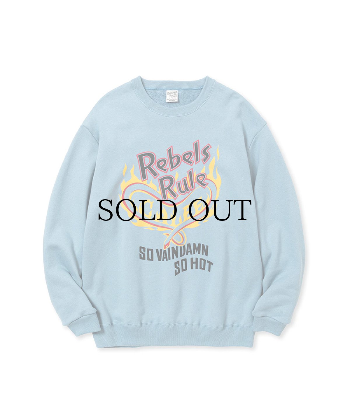 画像2: CALEE(キャリー) / "REBELS RULE" CREW NECK SW ＜NATURALLY PAINT DESIGN＞ (2)