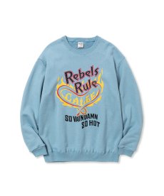 画像2: CALEE(キャリー) / "REBELS RULE" CREW NECK SW ＜NATURALLY PAINT DESIGN＞ (2)