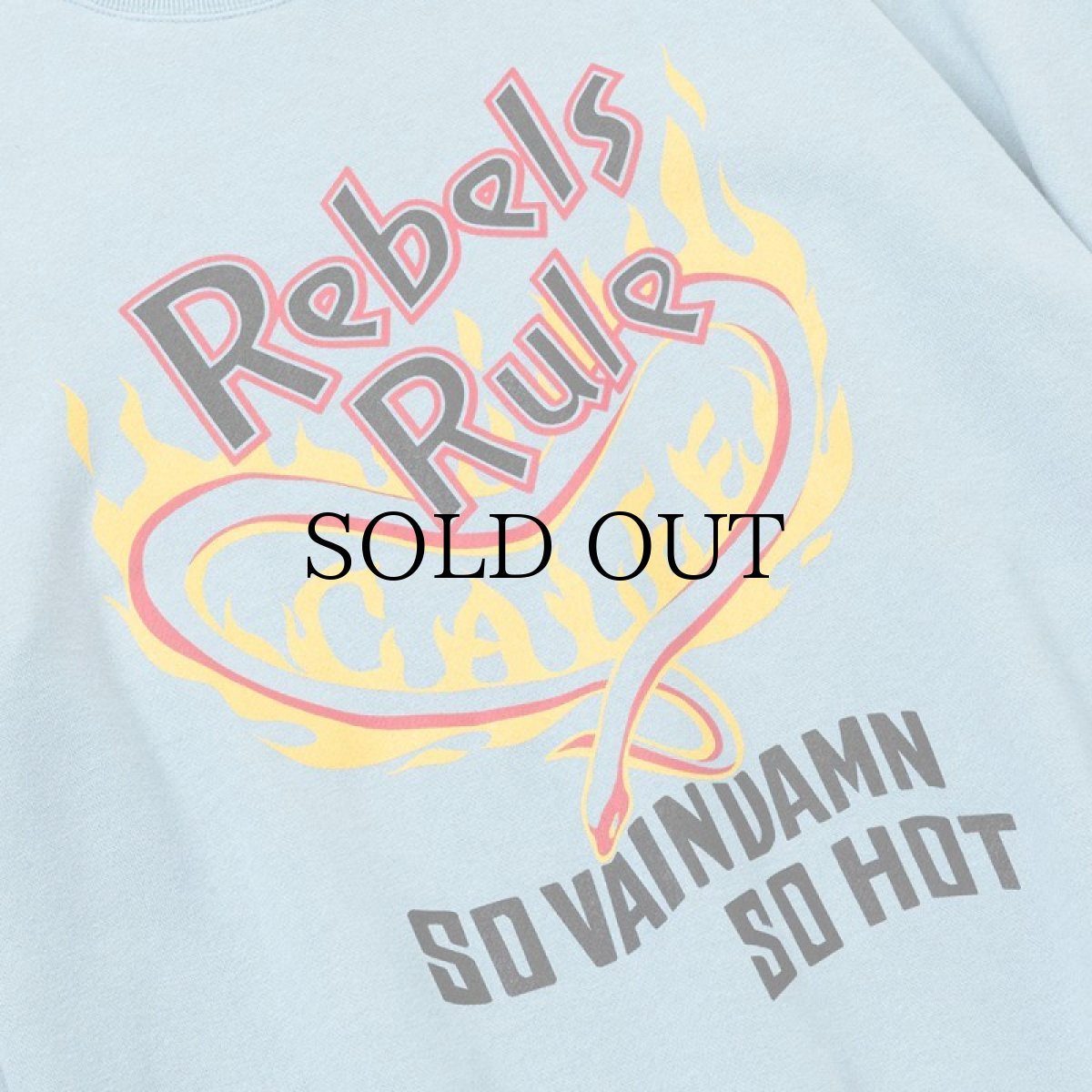 画像5: CALEE(キャリー) / "REBELS RULE" CREW NECK SW ＜NATURALLY PAINT DESIGN＞ (5)