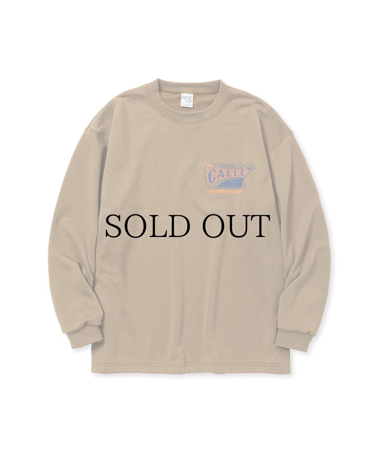 画像4: CALEE(キャリー) / AEROKNOT OLD SIGN BOARD L/S SW TEE <NATURALLY PAINT DESIGN> (4)