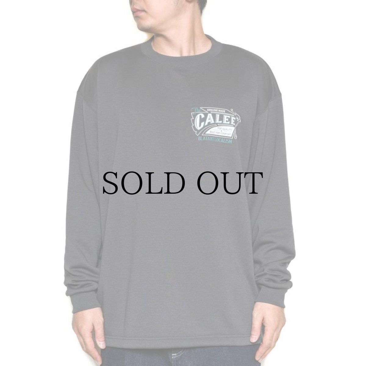 画像10: CALEE(キャリー) / AEROKNOT OLD SIGN BOARD L/S SW TEE <NATURALLY PAINT DESIGN> (10)