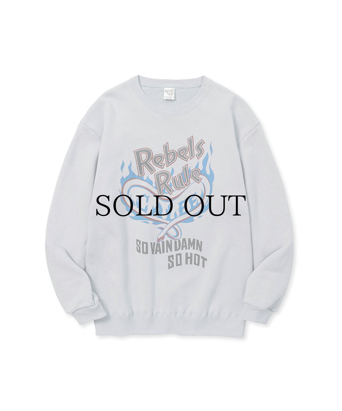 画像3: CALEE(キャリー) / "REBELS RULE" CREW NECK SW ＜NATURALLY PAINT DESIGN＞ (3)