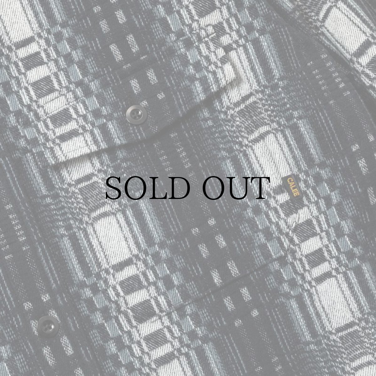 画像5: CALEE(キャリー) / O/S DOBBY CHECK BAND COLLAR SH (5)