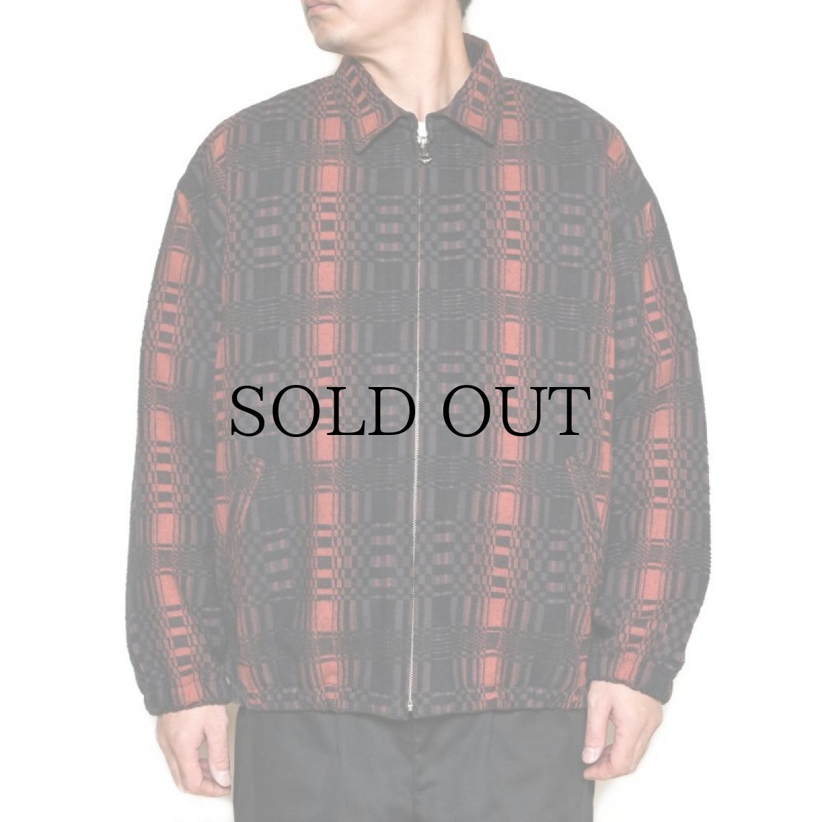 画像9: CALEE(キャリー) / O/S DOBBY CHECK HARRINGTON TYPE JACKET (9)