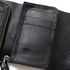 画像5: CALEE(キャリー) / PLANE LEATHER FLAP HALF WALLET ＜STUDS CHARM＞ (5)