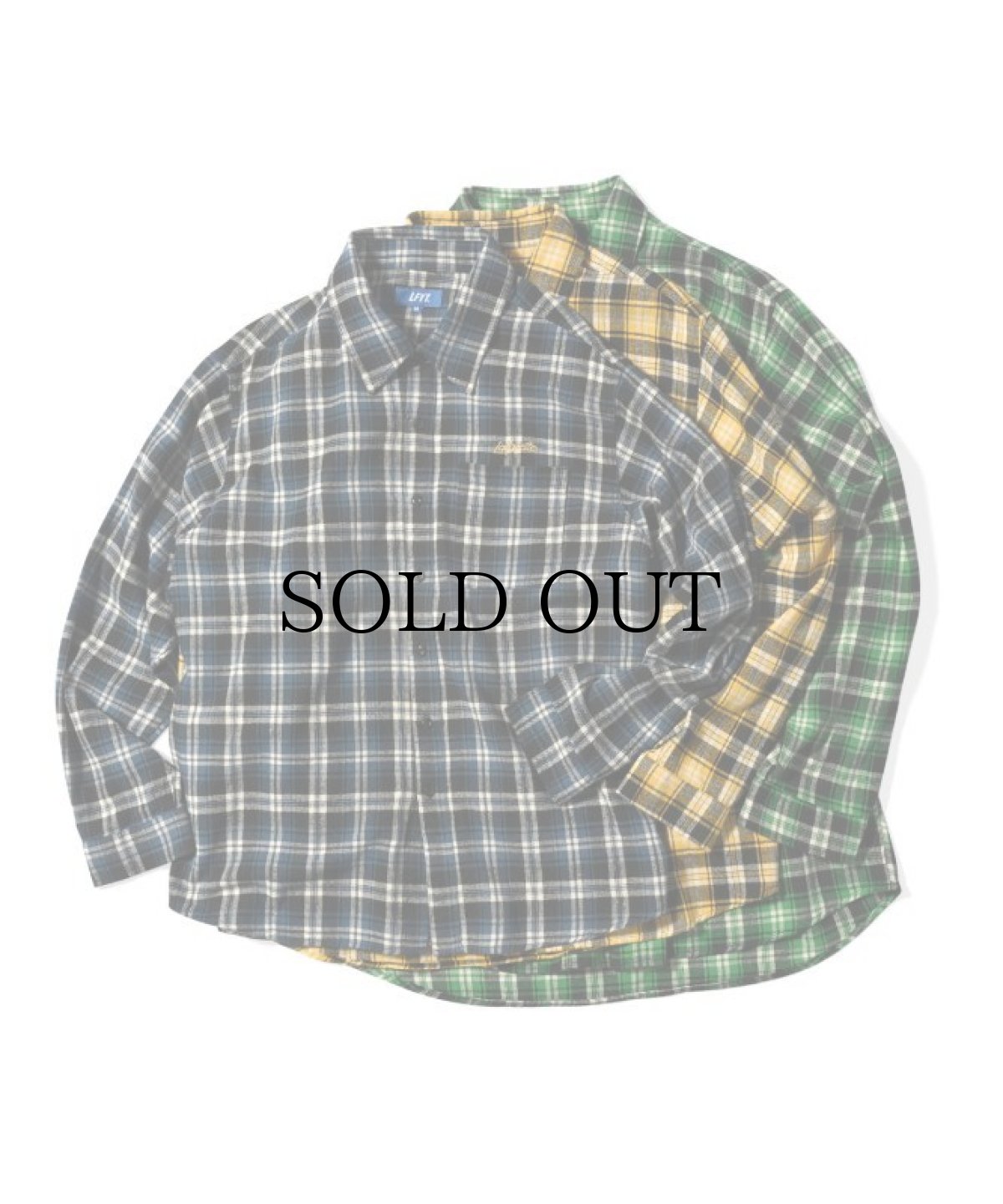 画像1: 【30%OFF】LFYT(ラファイエット) / SCRIPT LOGO PLAID FLANNEL SHIRT	 (1)