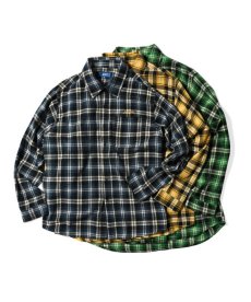 画像1: 【30%OFF】LFYT(ラファイエット) / SCRIPT LOGO PLAID FLANNEL SHIRT	 (1)