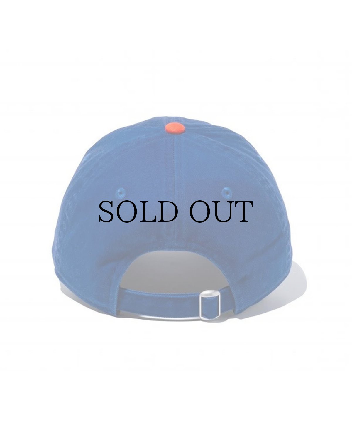 画像2: NEW ERA / 9TWENTY クロスストラップ ウォッシュドコットン ニューヨーク・メッツ ライトロイヤル × オレンジエイド (2)