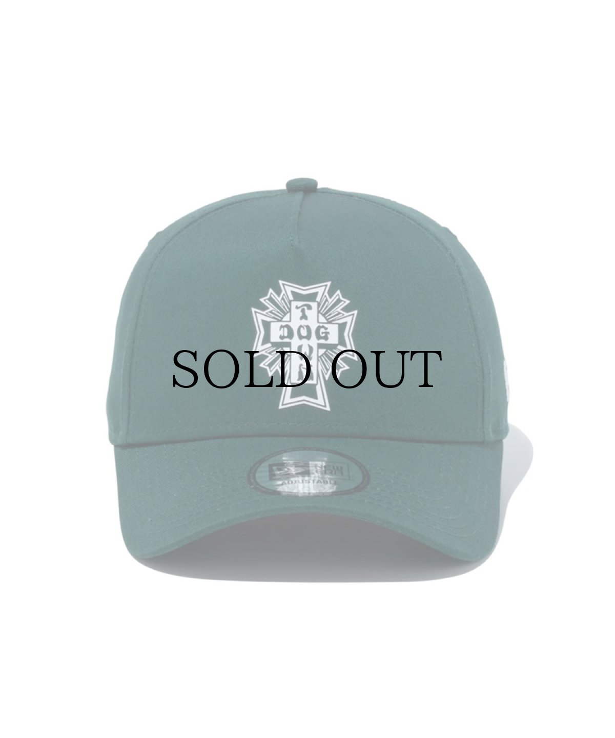 画像2: NEW ERA / 9FORTY A-Frame  DOG TOWN ドッグタウン クロスロゴ ダークグリーン (2)