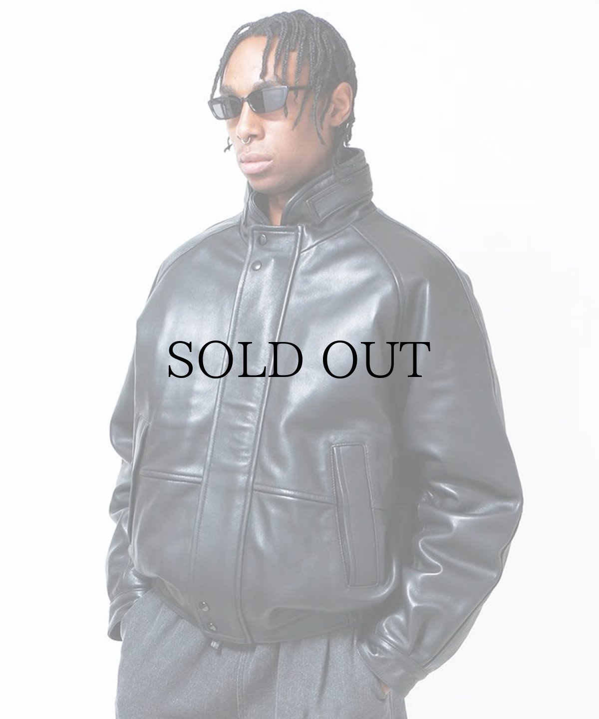 画像3: HIDEANDSEEK(ハイドアンドシーク) / Leather Zip Jacket (3)