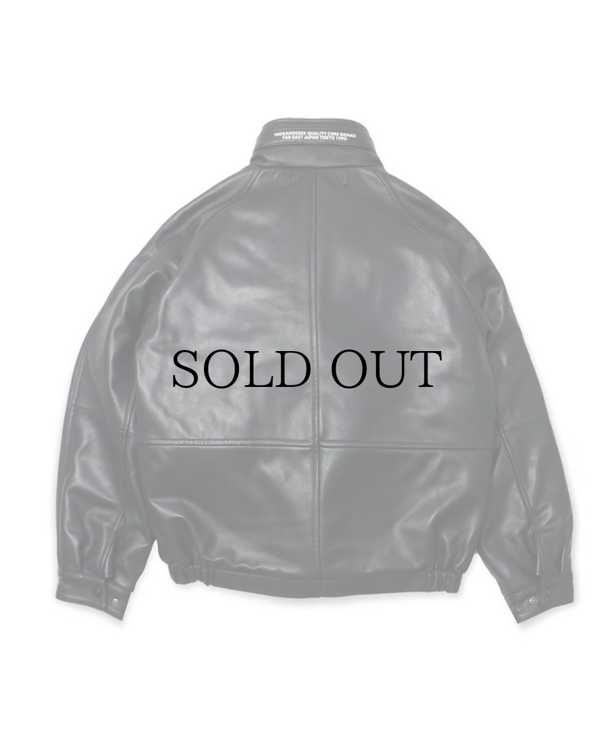 画像2: HIDEANDSEEK(ハイドアンドシーク) / Leather Zip Jacket (2)