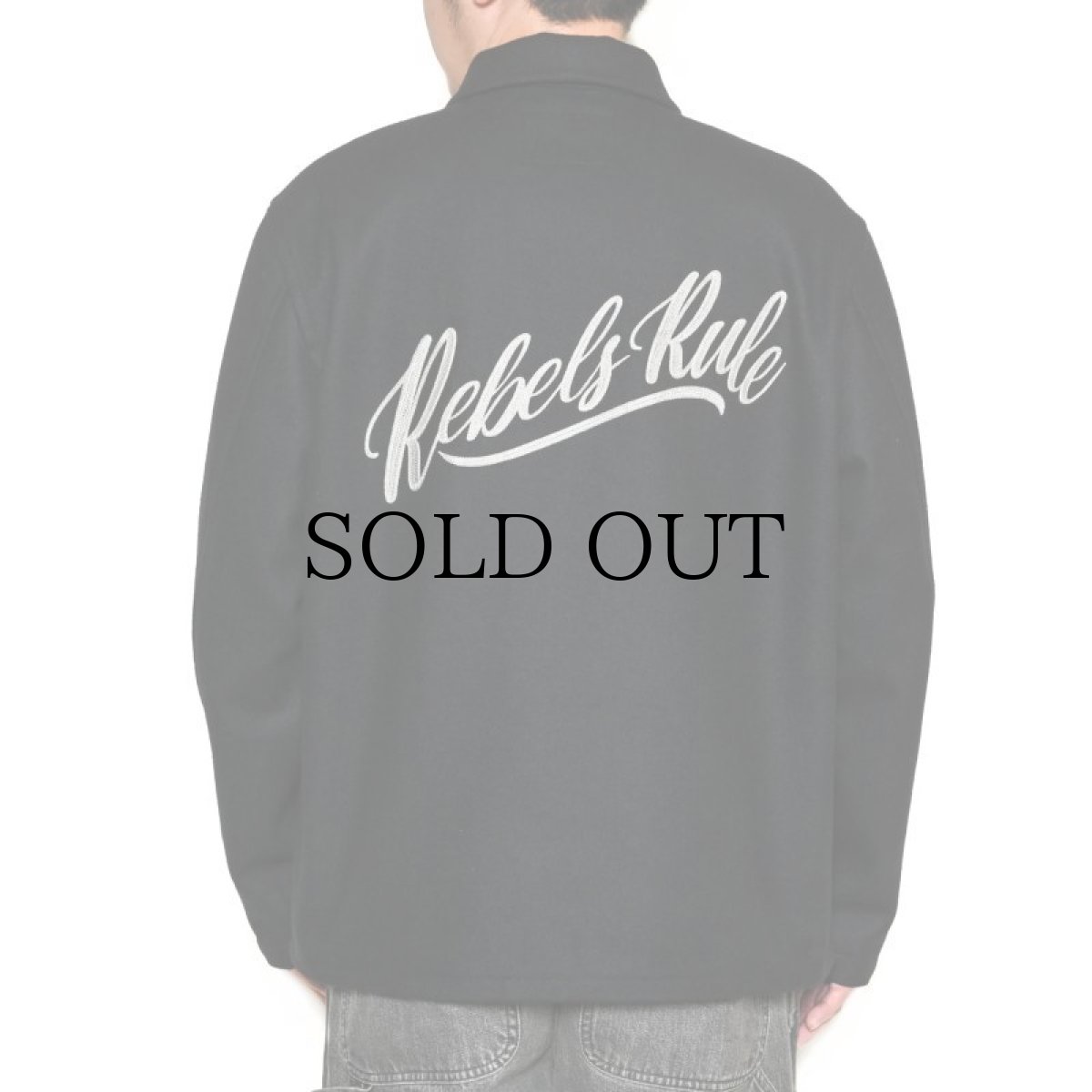 画像10: CALEE(キャリー) / MELTON WOOL SPORTS TYPE JACKET ＜REBELS RULE＞ (10)