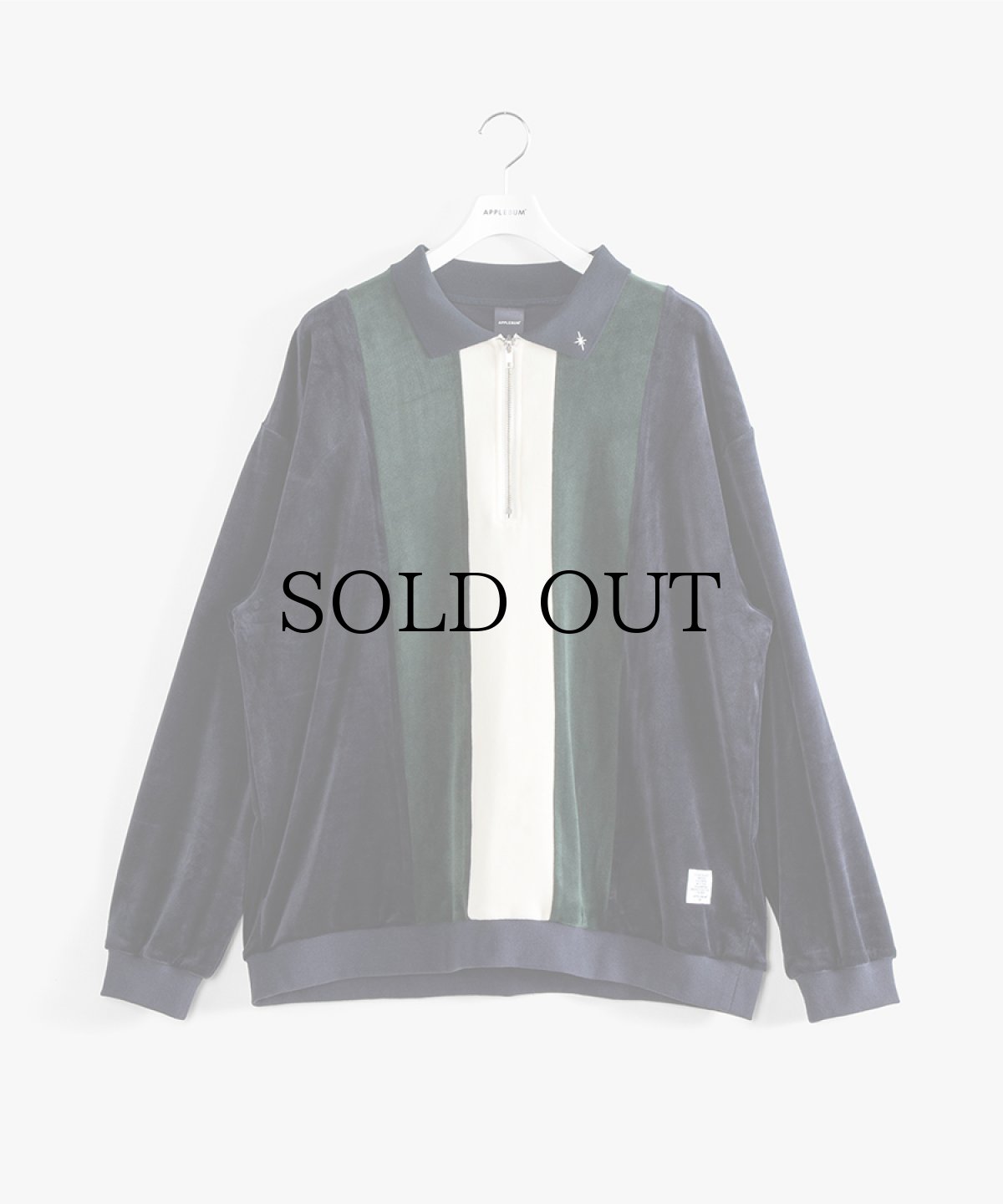 画像2: APPLEBUM(アップルバム) / VELOUR HALF ZIP (2)