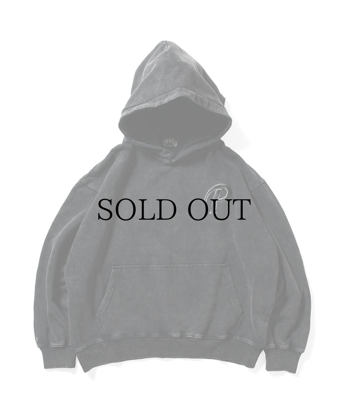 画像2: PWNED(パウンド) / ORIGIMAL BLACK WASH HOODIE (2)