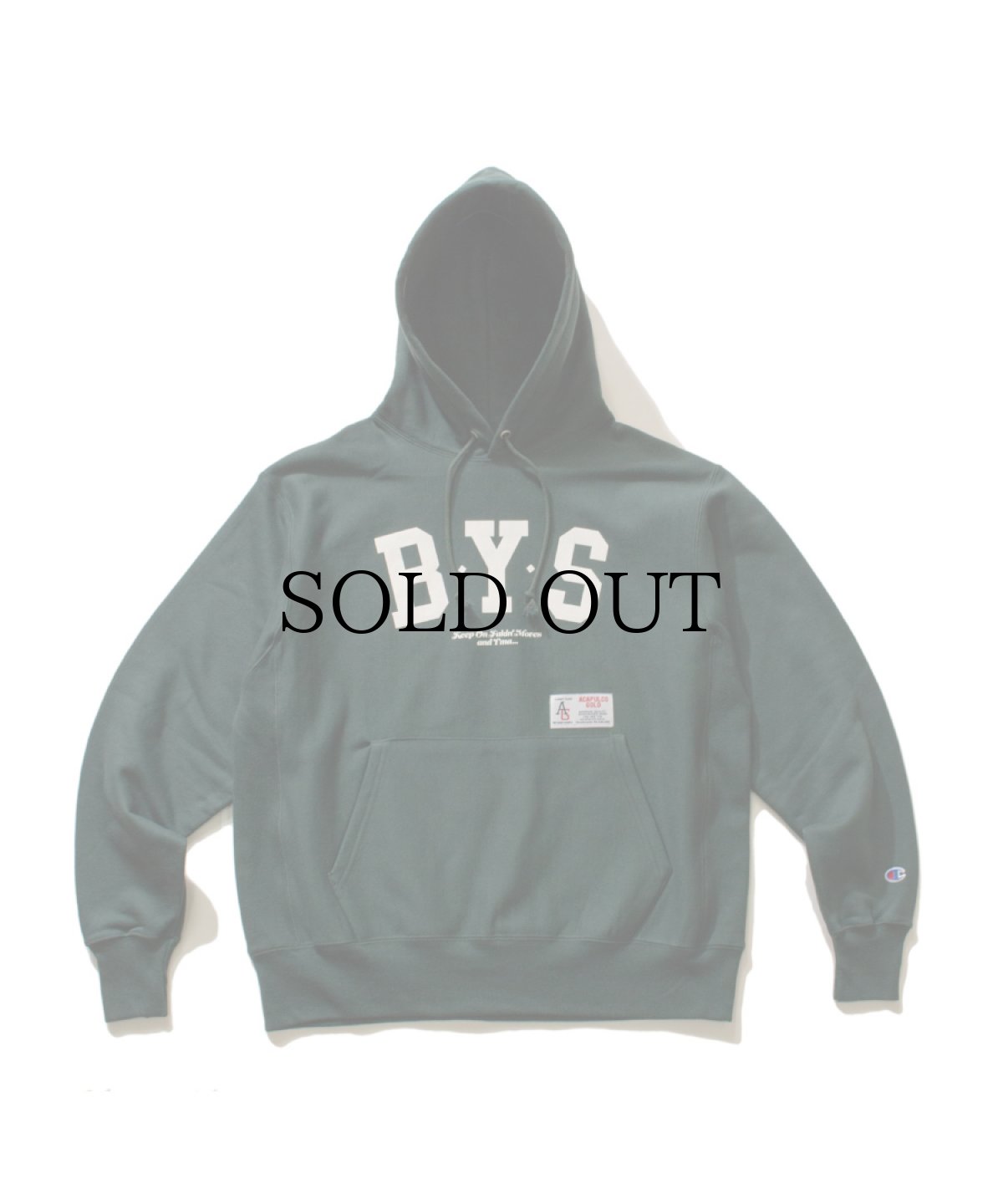 画像3: 【30%OFF】ACAPULCO GOLD /  BUST YOUR SHIT HOODED SWEATSHIRT (3)