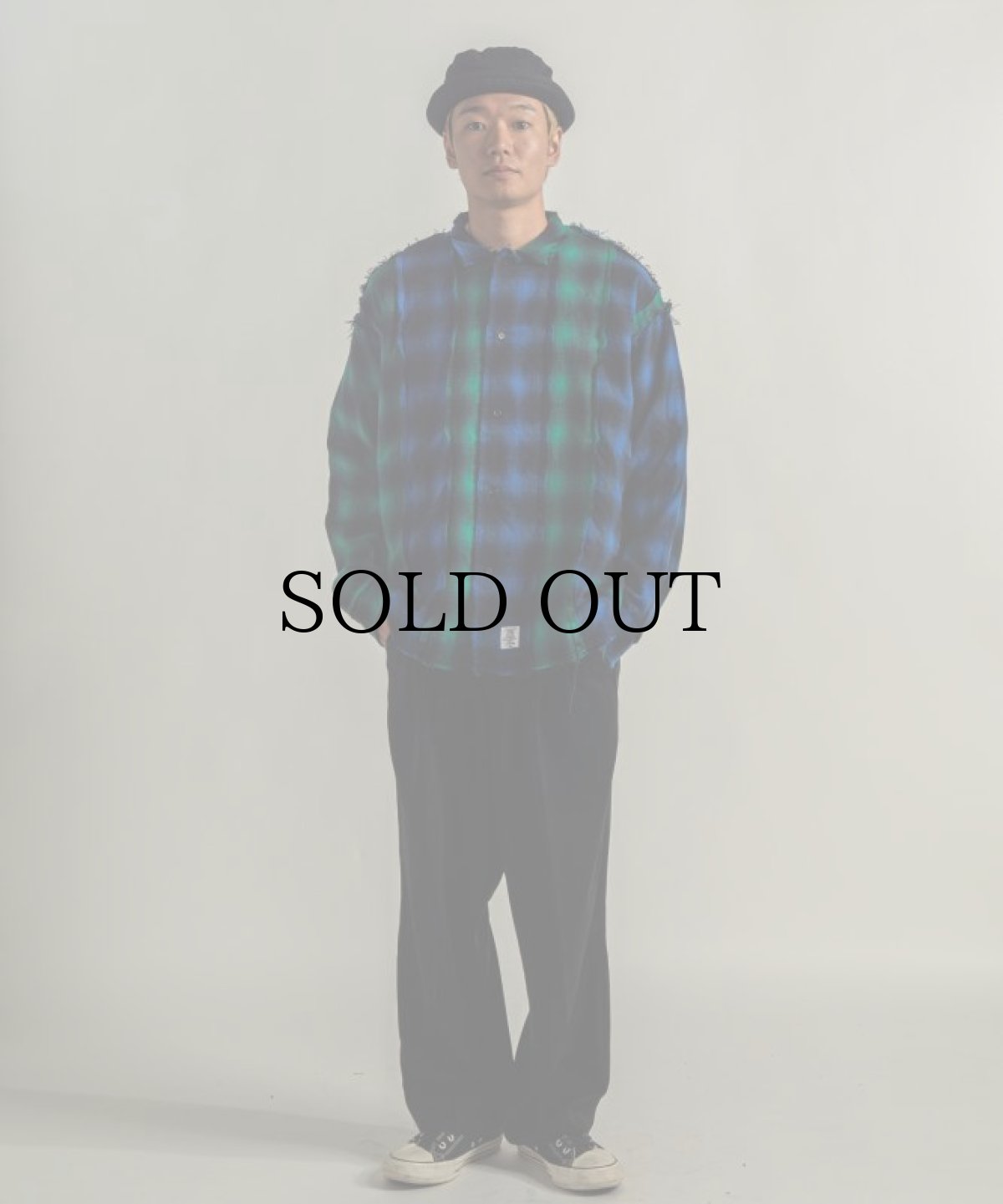 画像8: APPLEBUM(アップルバム) / MIXED SQUARE NEL SHIRT (8)