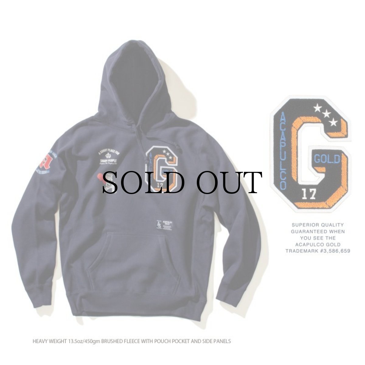 画像24: 【30%OFF】ACAPULCO GOLD / APPLIQUE HOODED SWEATSHIRT (24)