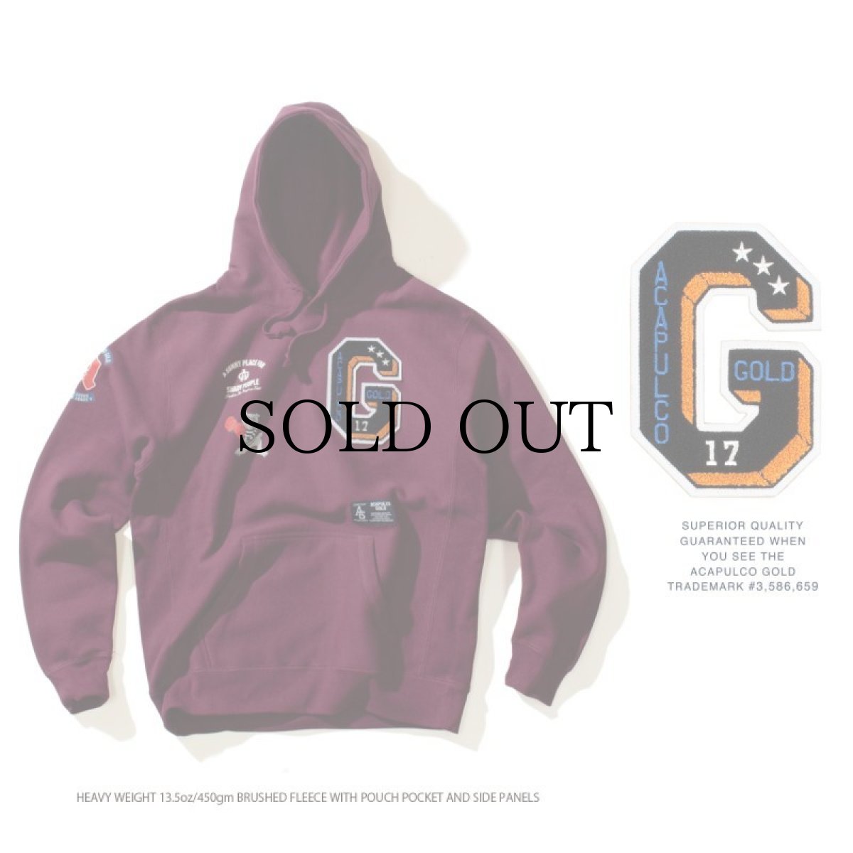 画像25: 【30%OFF】ACAPULCO GOLD / APPLIQUE HOODED SWEATSHIRT (25)