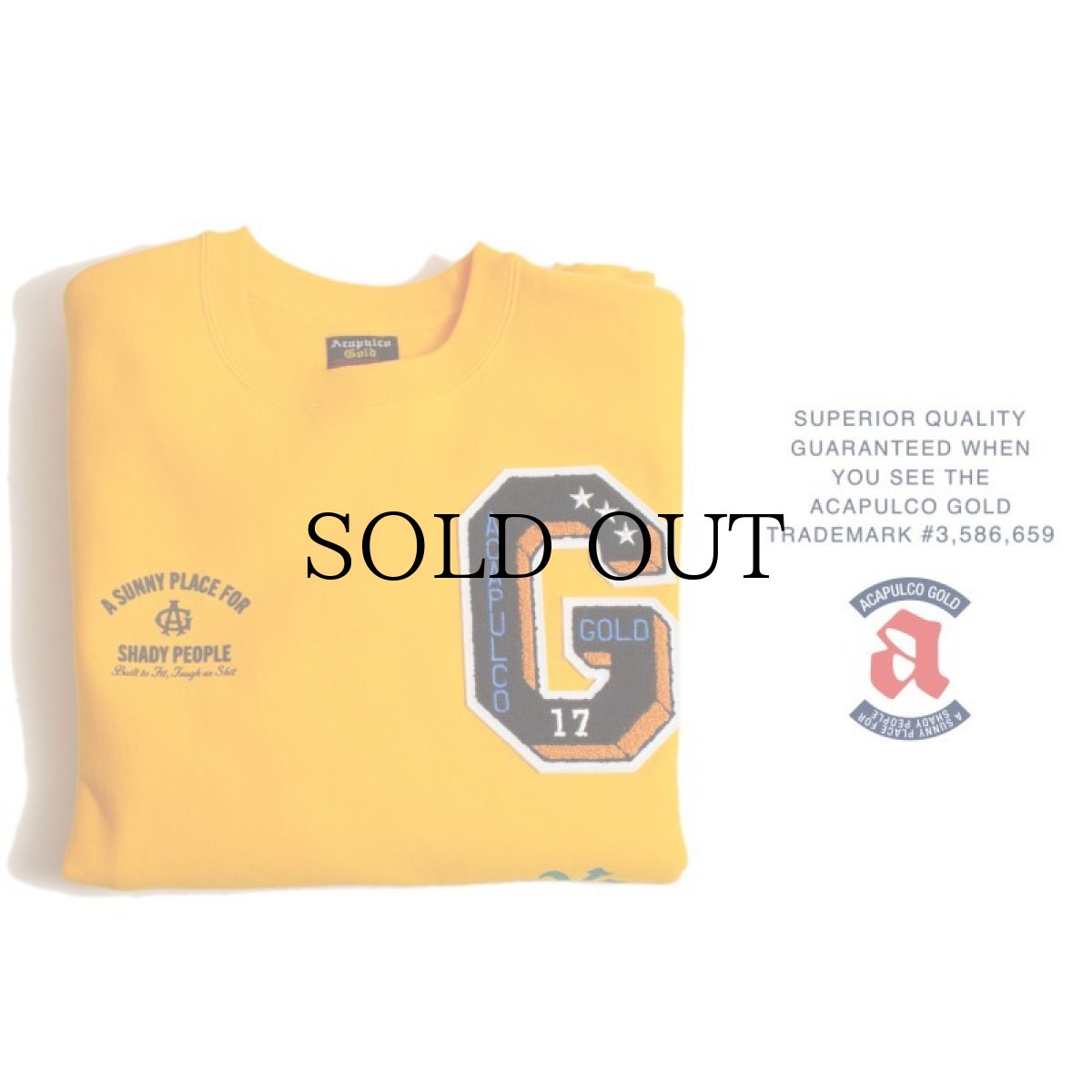 画像26: ACAPULCO GOLD / APPLIQUE CREWNECK SWEATSHIRT (26)