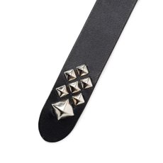 画像5: CALEE / STUDS LEATHER NARROW BELT (5)