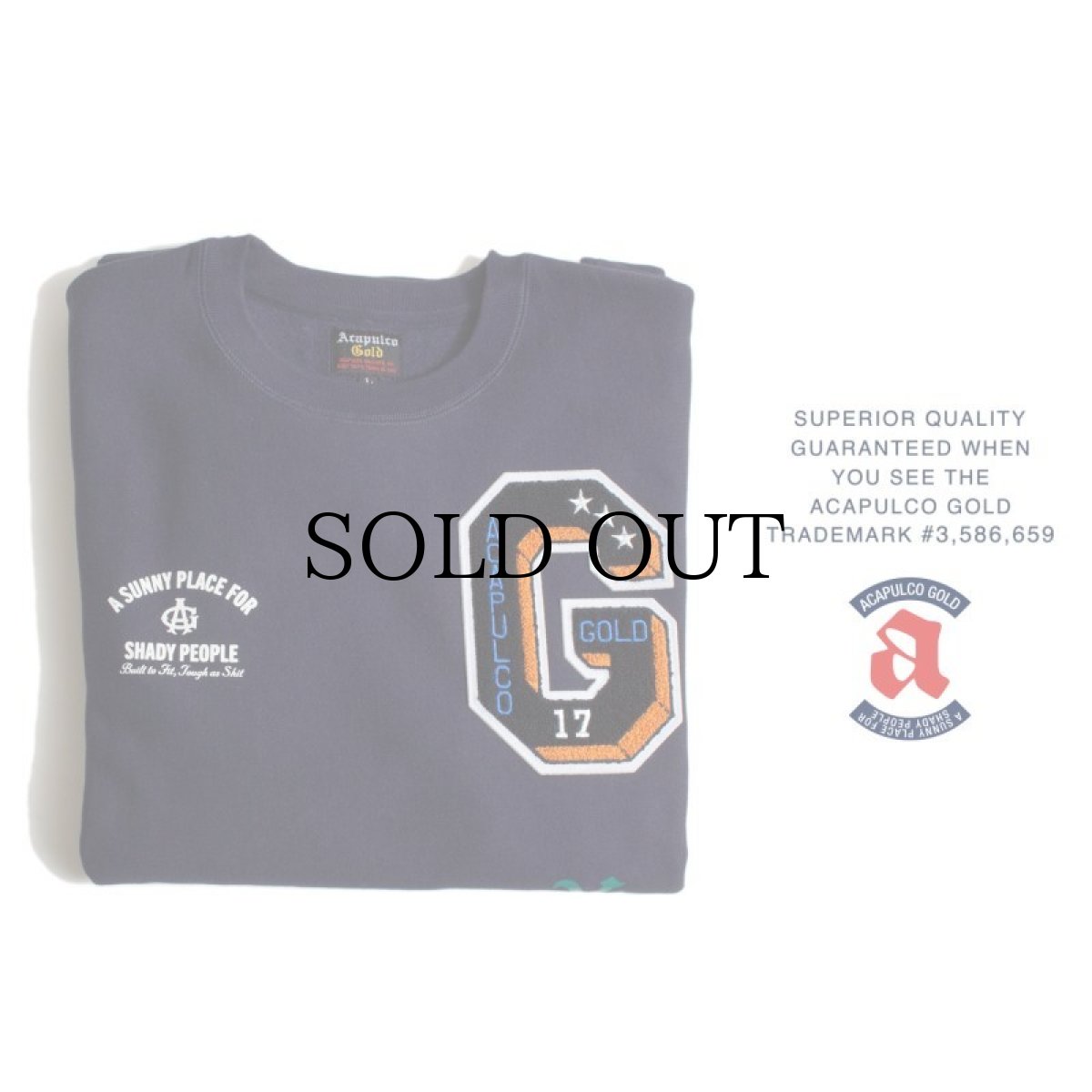 画像24: ACAPULCO GOLD / APPLIQUE CREWNECK SWEATSHIRT (24)