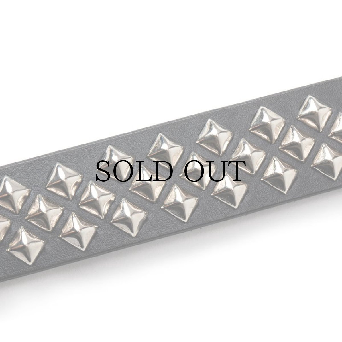 画像4: CALEE / STUDS LEATHER NARROW BELT (4)