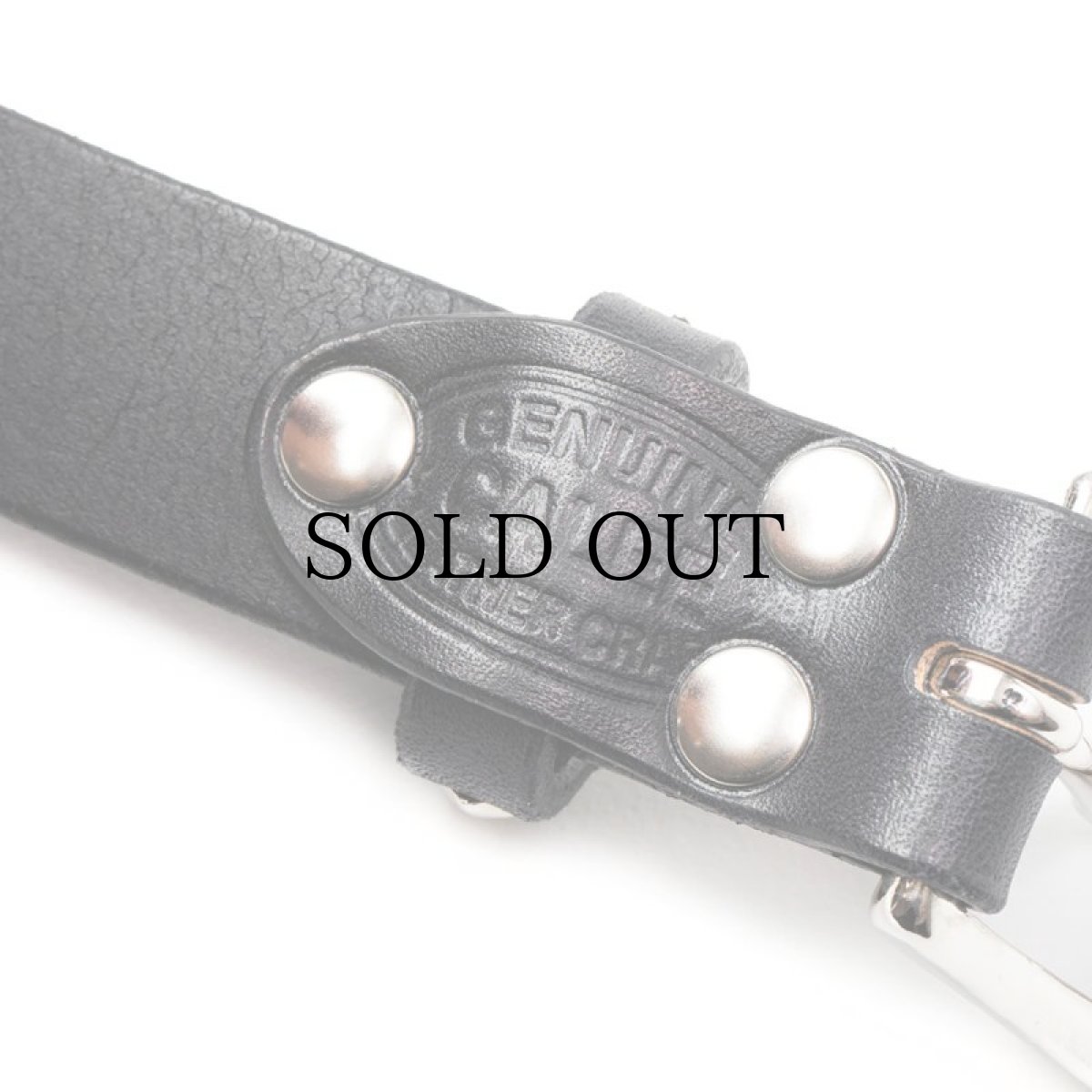 画像6: CALEE / STUDS LEATHER NARROW BELT (6)