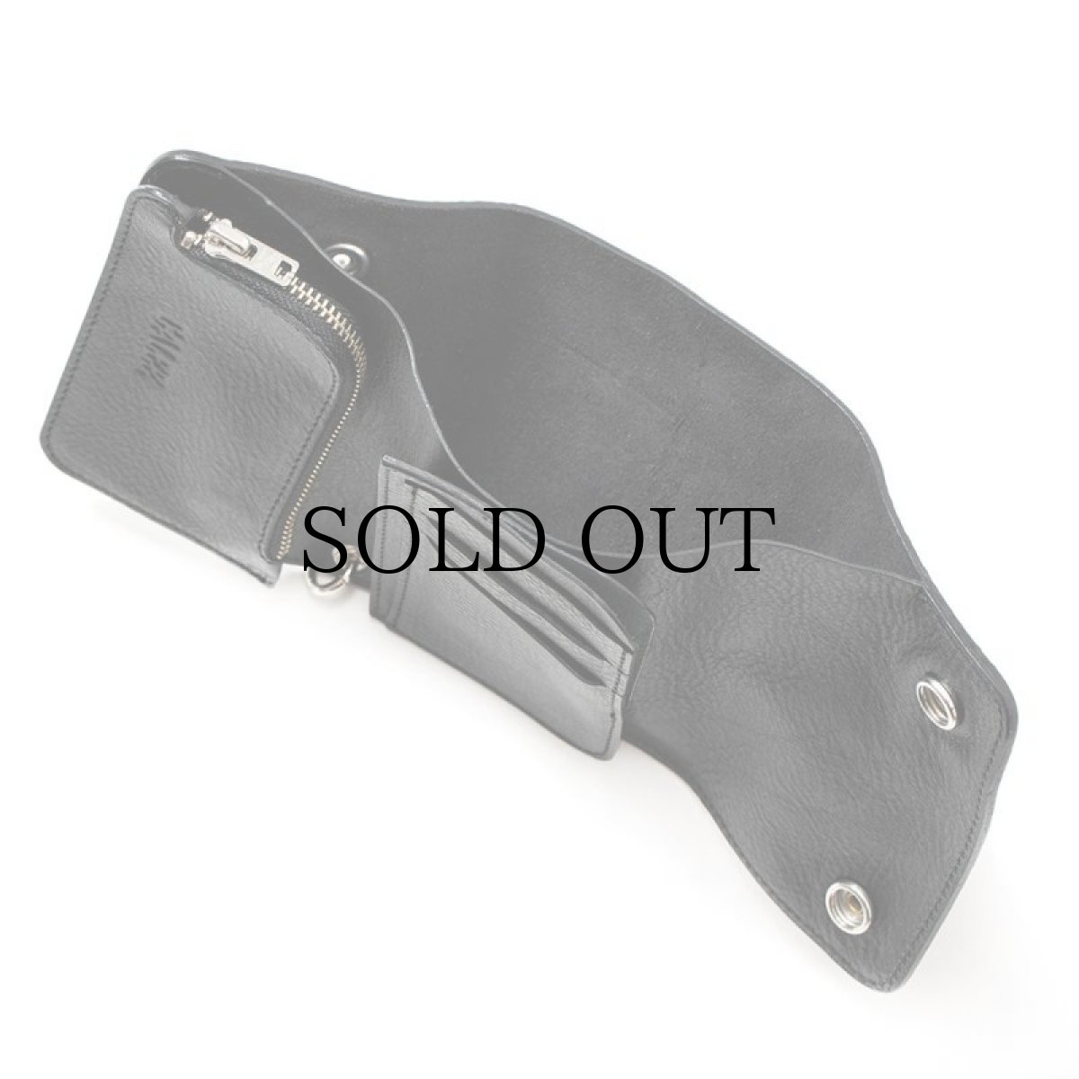 画像9: CALEE(キャリー) / STUDS LEATHER FLAP HALF WALLET (9)