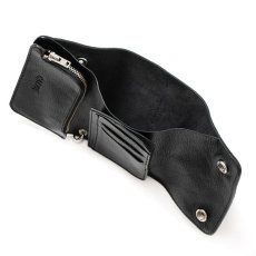 画像9: CALEE(キャリー) / STUDS LEATHER FLAP HALF WALLET (9)