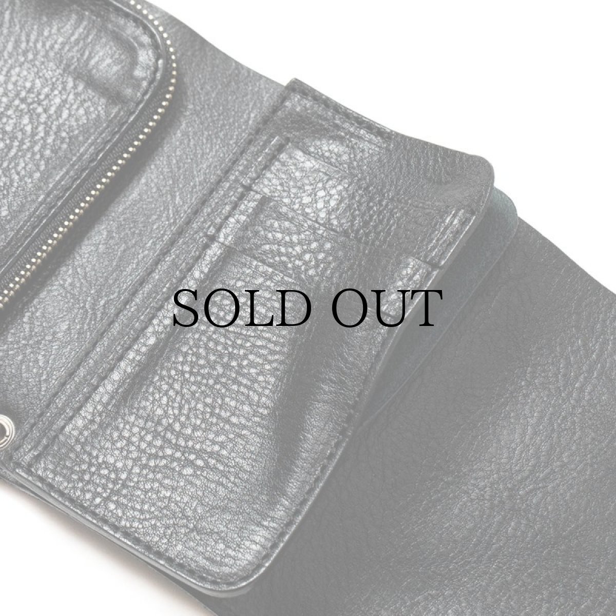 画像7: CALEE(キャリー) / STUDS LEATHER FLAP HALF WALLET (7)