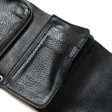 画像7: CALEE(キャリー) / STUDS LEATHER FLAP HALF WALLET (7)