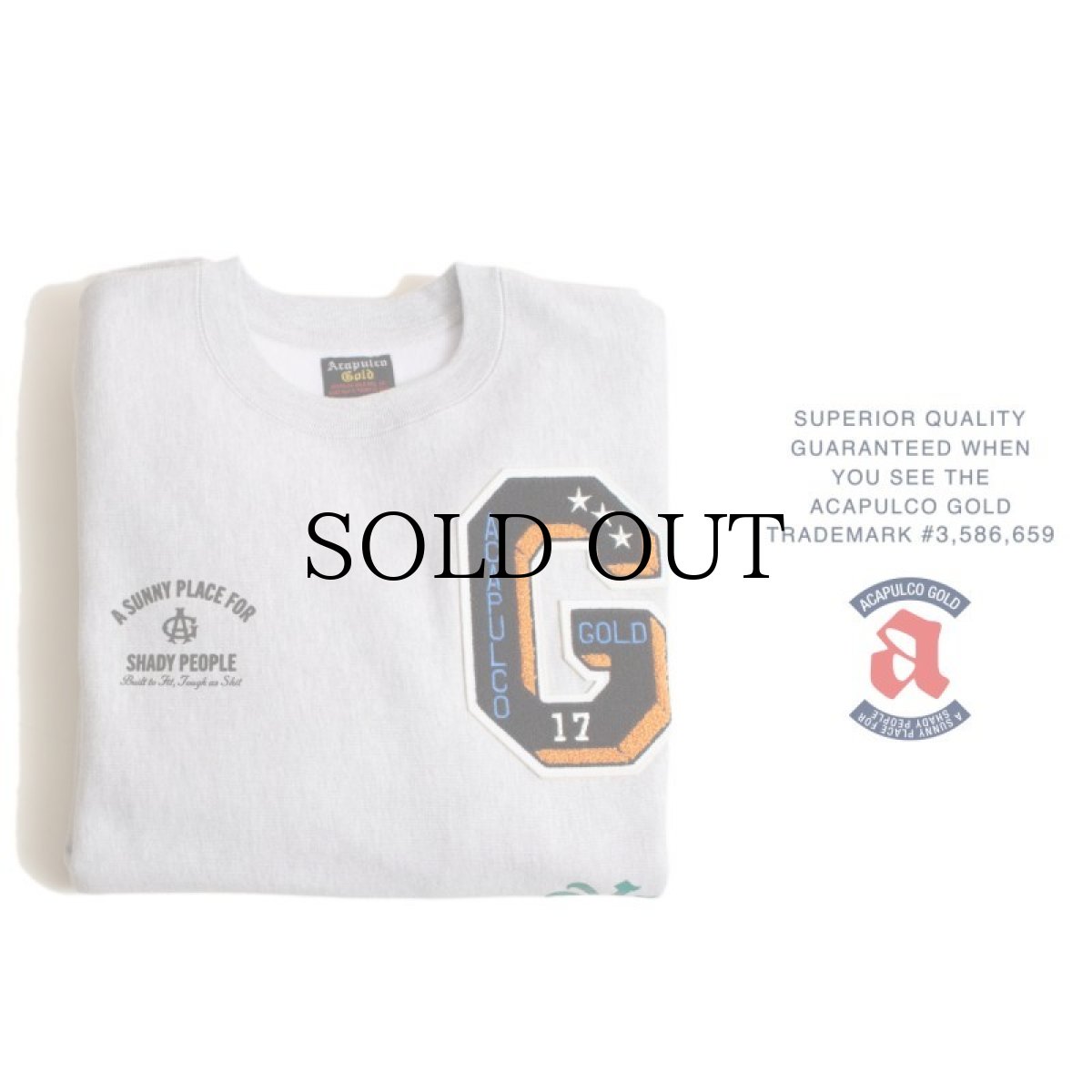 画像23: ACAPULCO GOLD / APPLIQUE CREWNECK SWEATSHIRT (23)