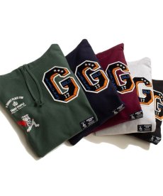 画像1: ACAPULCO GOLD / APPLIQUE HOODED SWEATSHIRT (1)